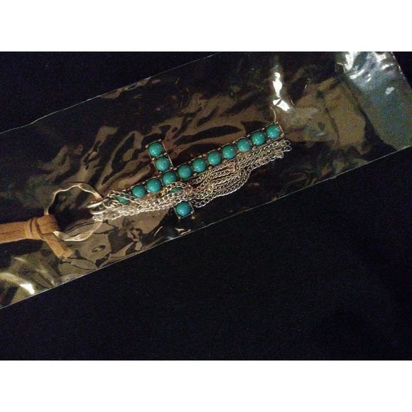 Mia Inspirations Turquoise Cross Boho Jewelry Set - Picture 6 of 6